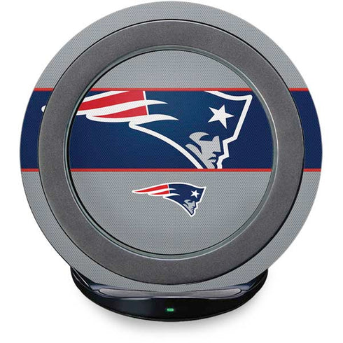 NFL New England Patriots Zone Block Fast Charge Wireless Charging Stand Skin